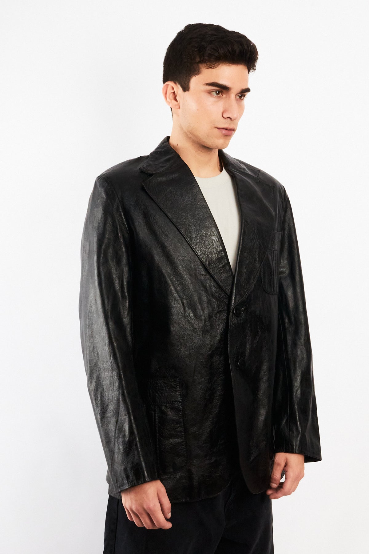 2000 Renzo Costa Leather Blazer (M/L)