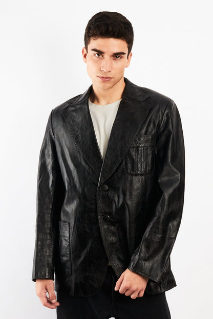 2000 Renzo Costa Leather Blazer (M/L)
