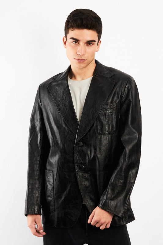2000 Renzo Costa Leather Blazer (M/L)