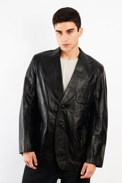 2000 Renzo Costa Leather Blazer (M/L)