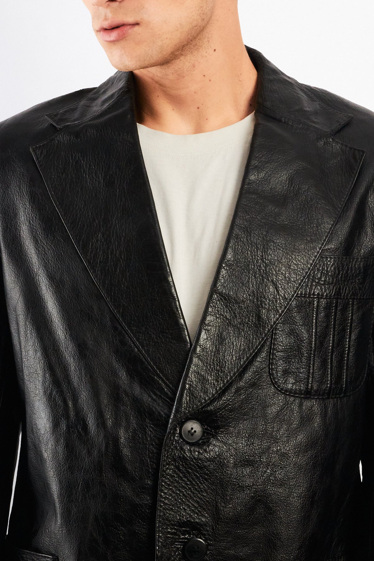 2000 Renzo Costa Leather Blazer (M/L)