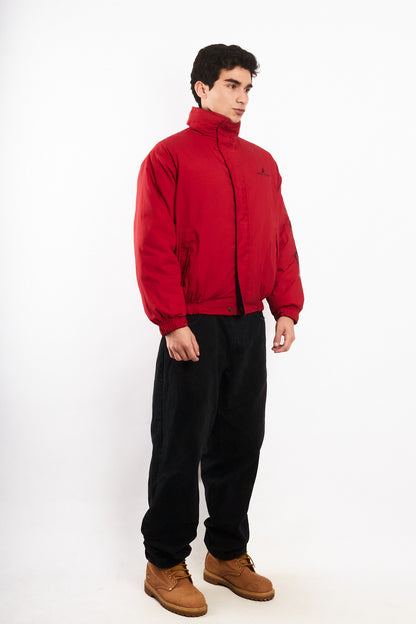 1990 Vintage Nautica Reversible Spellout Red and Blue Jacket (M/L)