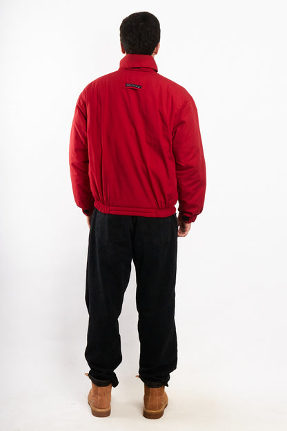 1990 Vintage Nautica Reversible Spellout Red and Blue Jacket (M/L)