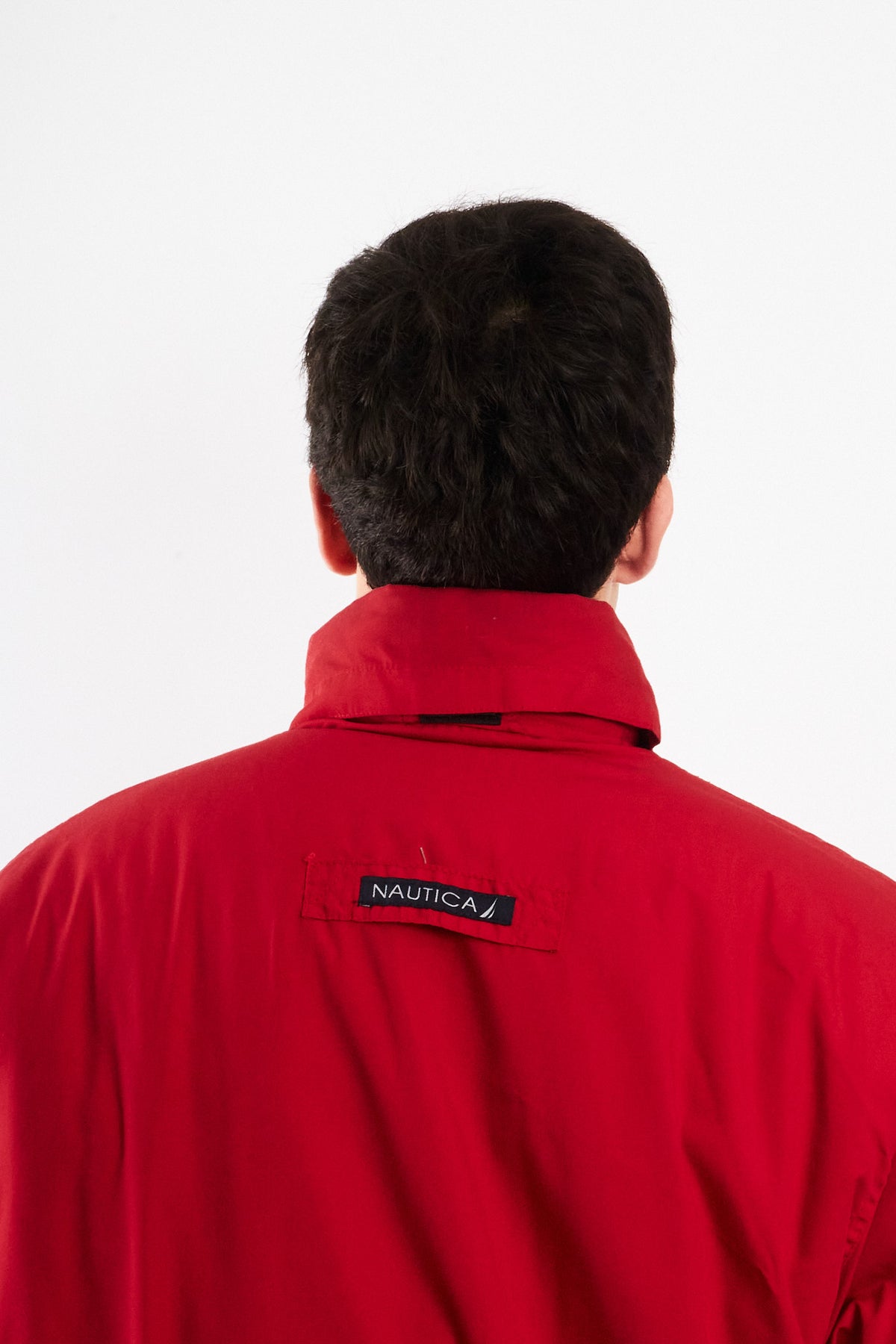 1990 Vintage Nautica Reversible Spellout Red and Blue Jacket (M/L)
