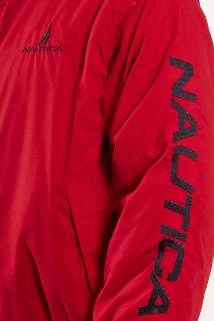 1990 Vintage Nautica Reversible Spellout Red and Blue Jacket (M/L)