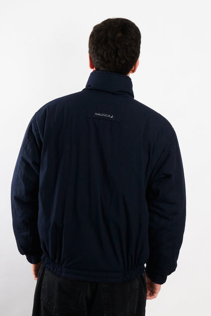 1990 Vintage Nautica Reversible Spellout Red and Blue Jacket (M/L)