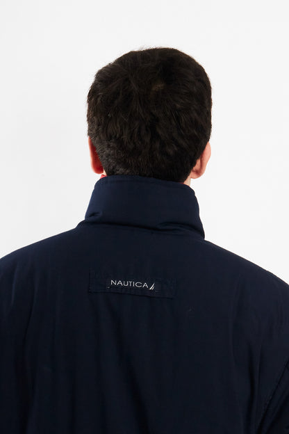 1990 Vintage Nautica Reversible Spellout Red and Blue Jacket (M/L)