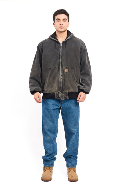 Vintage Carhartt J130 "Justin Bieber" Faded Graphite Duck Active Jacket (L)