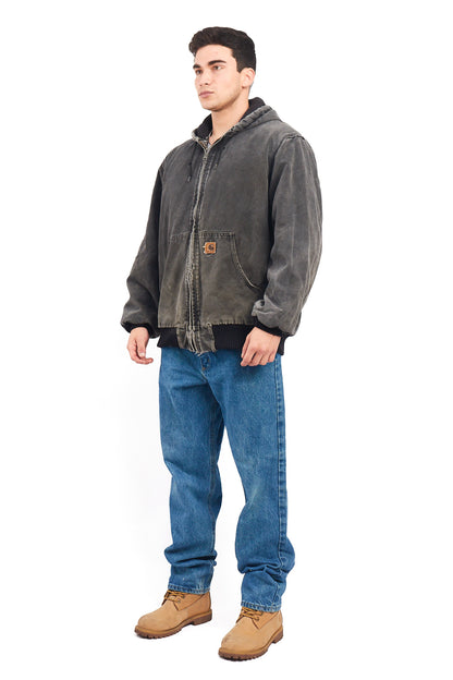 Vintage Carhartt J130 "Justin Bieber" Faded Graphite Duck Active Jacket (L)