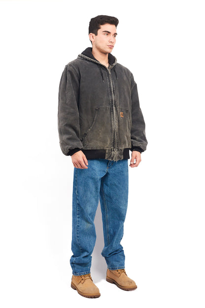 Vintage Carhartt J130 "Justin Bieber" Faded Graphite Duck Active Jacket (L)