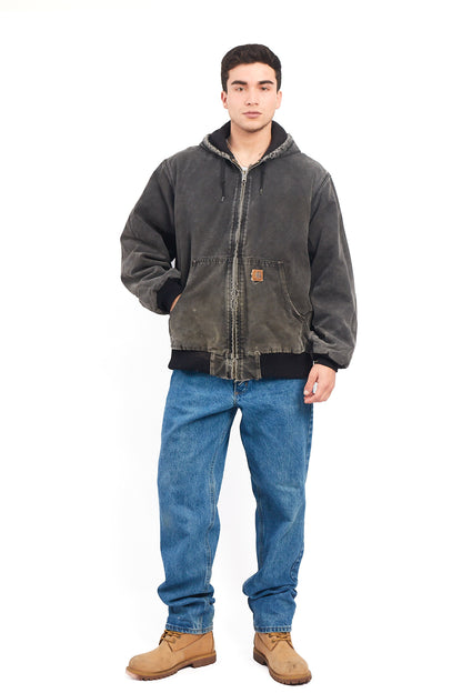 Vintage Carhartt J130 "Justin Bieber" Faded Graphite Duck Active Jacket (L)