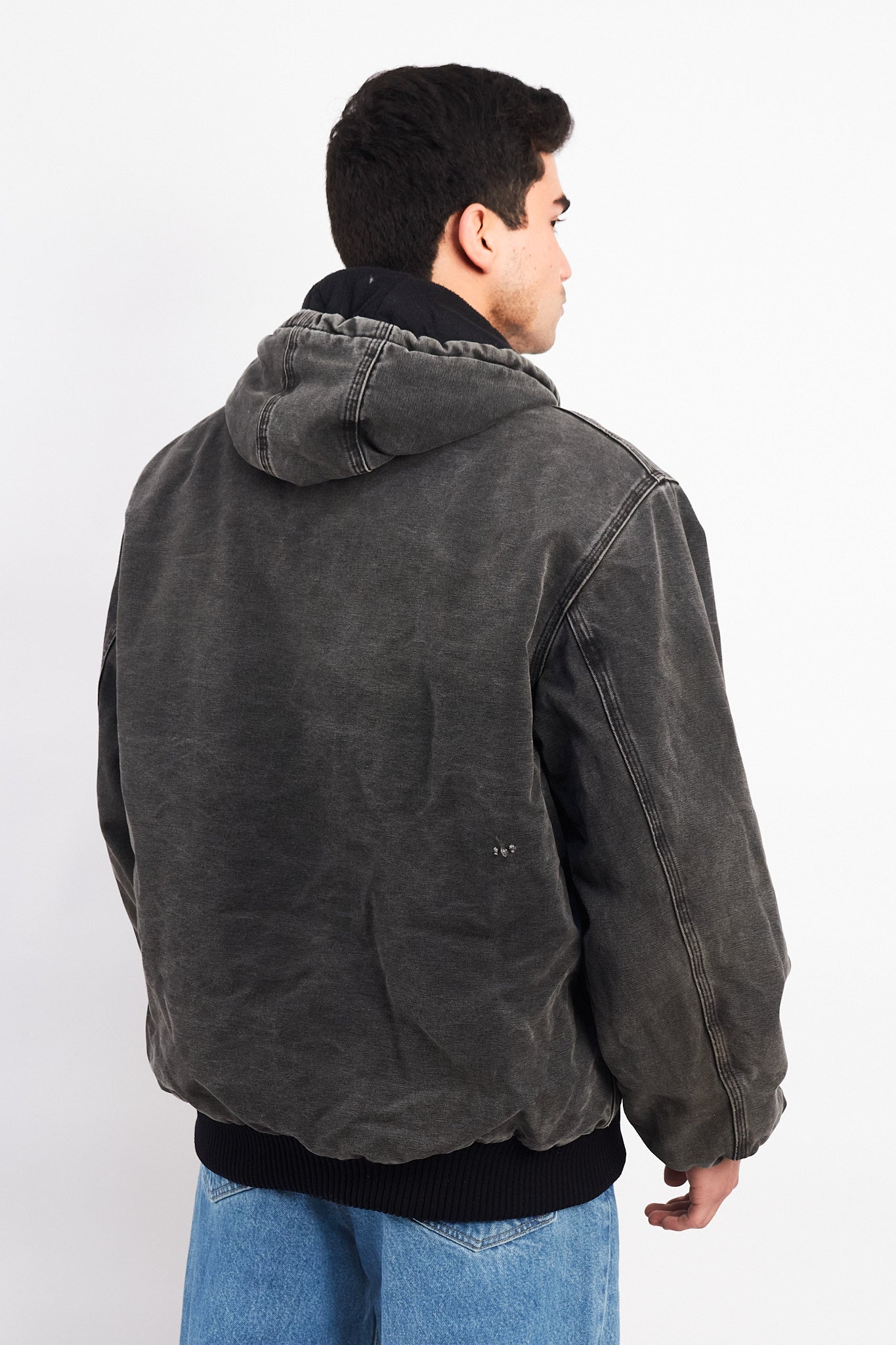 Vintage Carhartt J130 "Justin Bieber" Faded Graphite Duck Active Jacket (L)