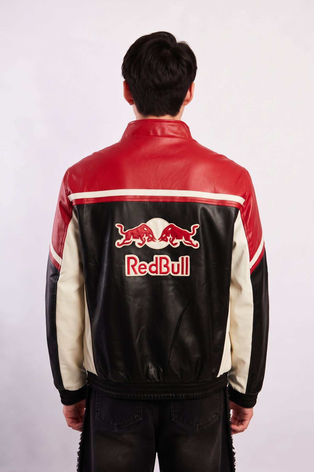Red Bull Racing Vegan Red Edition Leather Racer Jacket