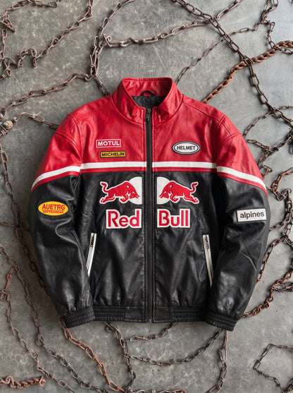 Red Bull Racing Vegan Red Edition Leather Racer Jacket
