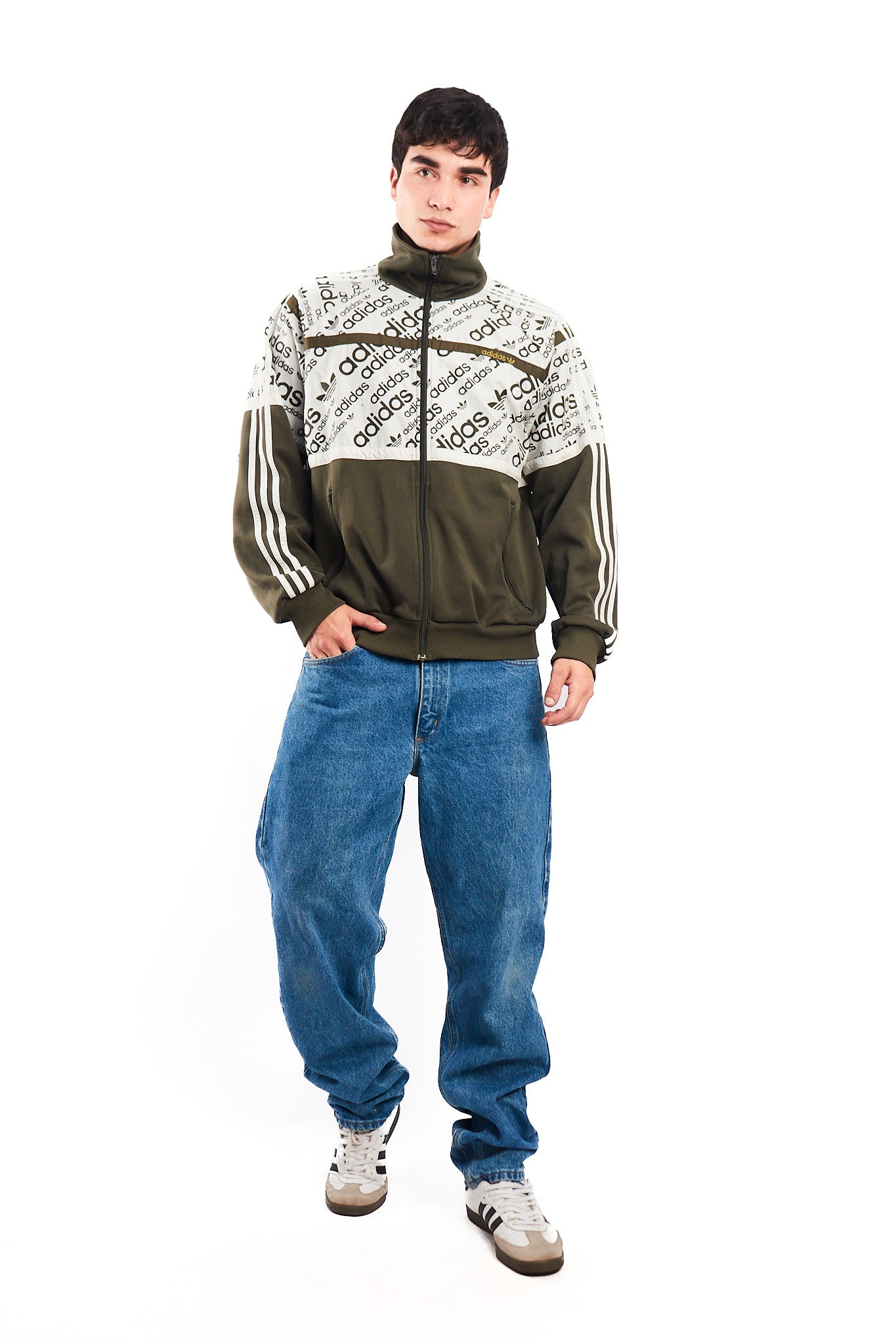 2008 Vintage Adidas Full Logo Jacket (M/L)