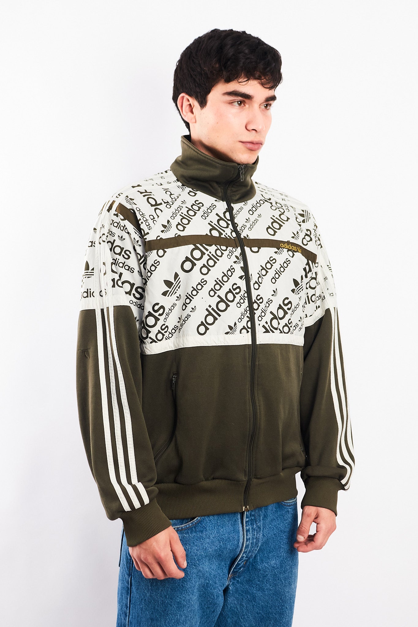 2008 Vintage Adidas Full Logo Jacket (M/L)