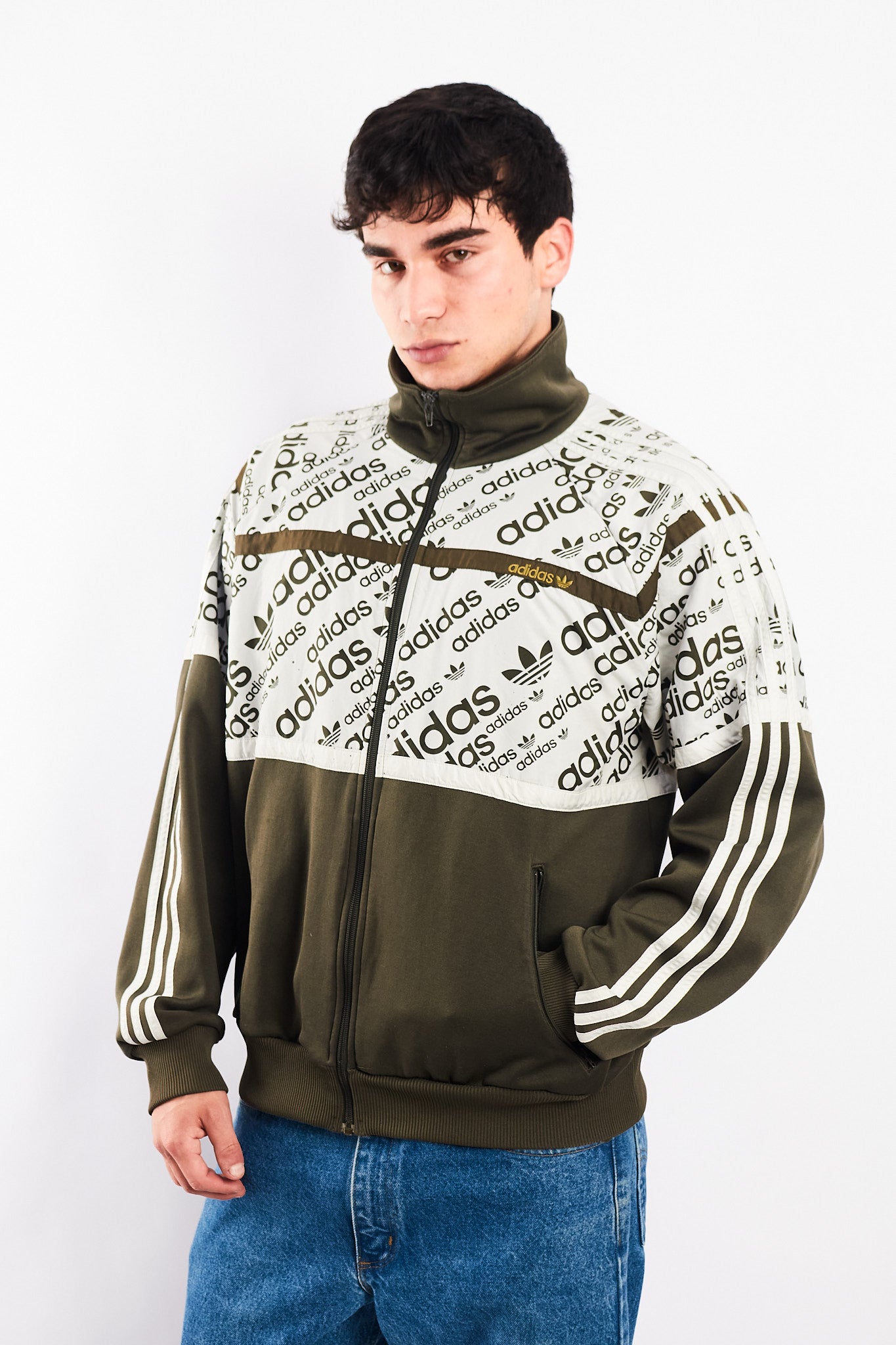 2008 Vintage Adidas Full Logo Jacket (M/L)