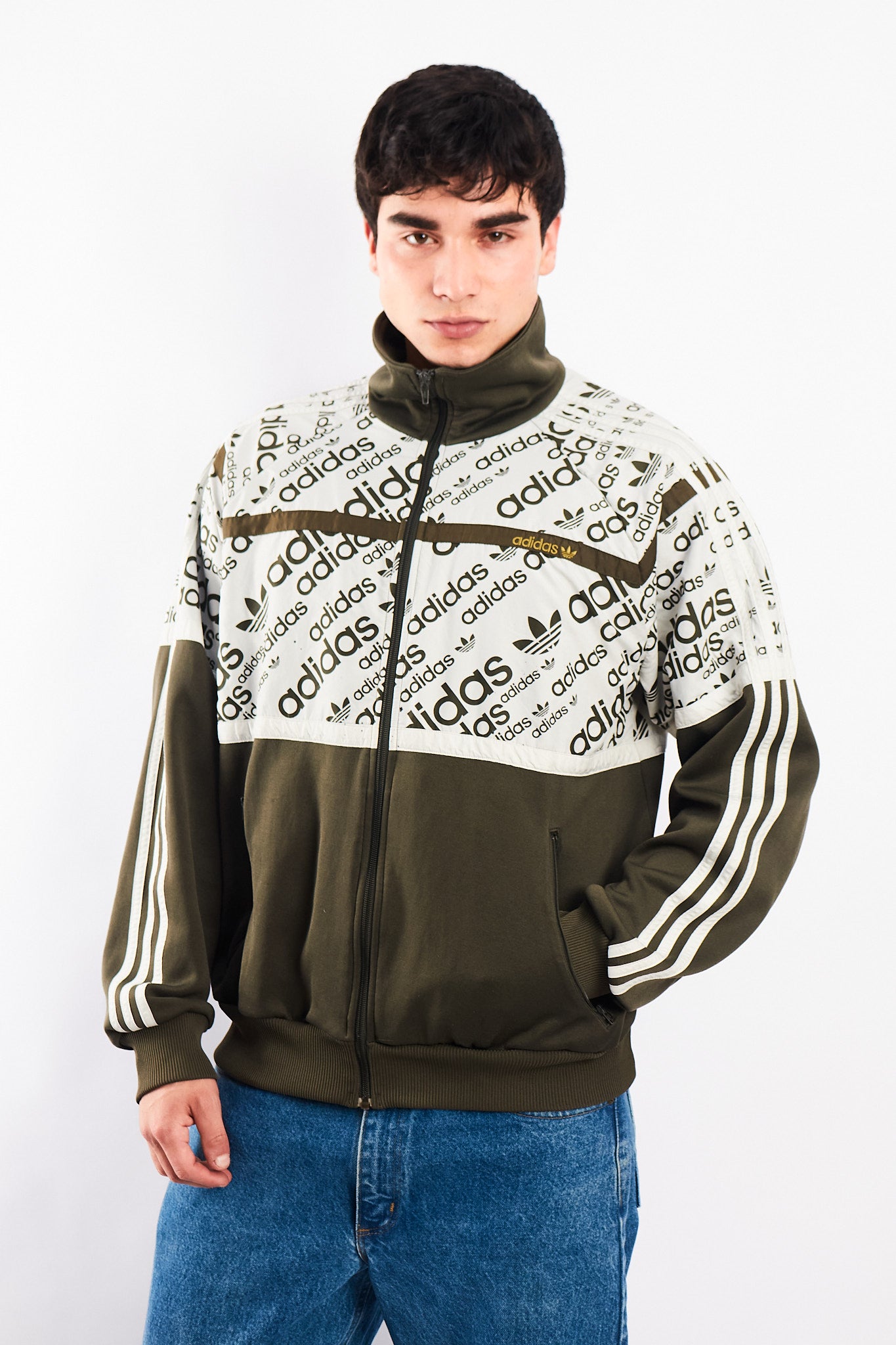 2008 Vintage Adidas Full Logo Jacket (M/L)