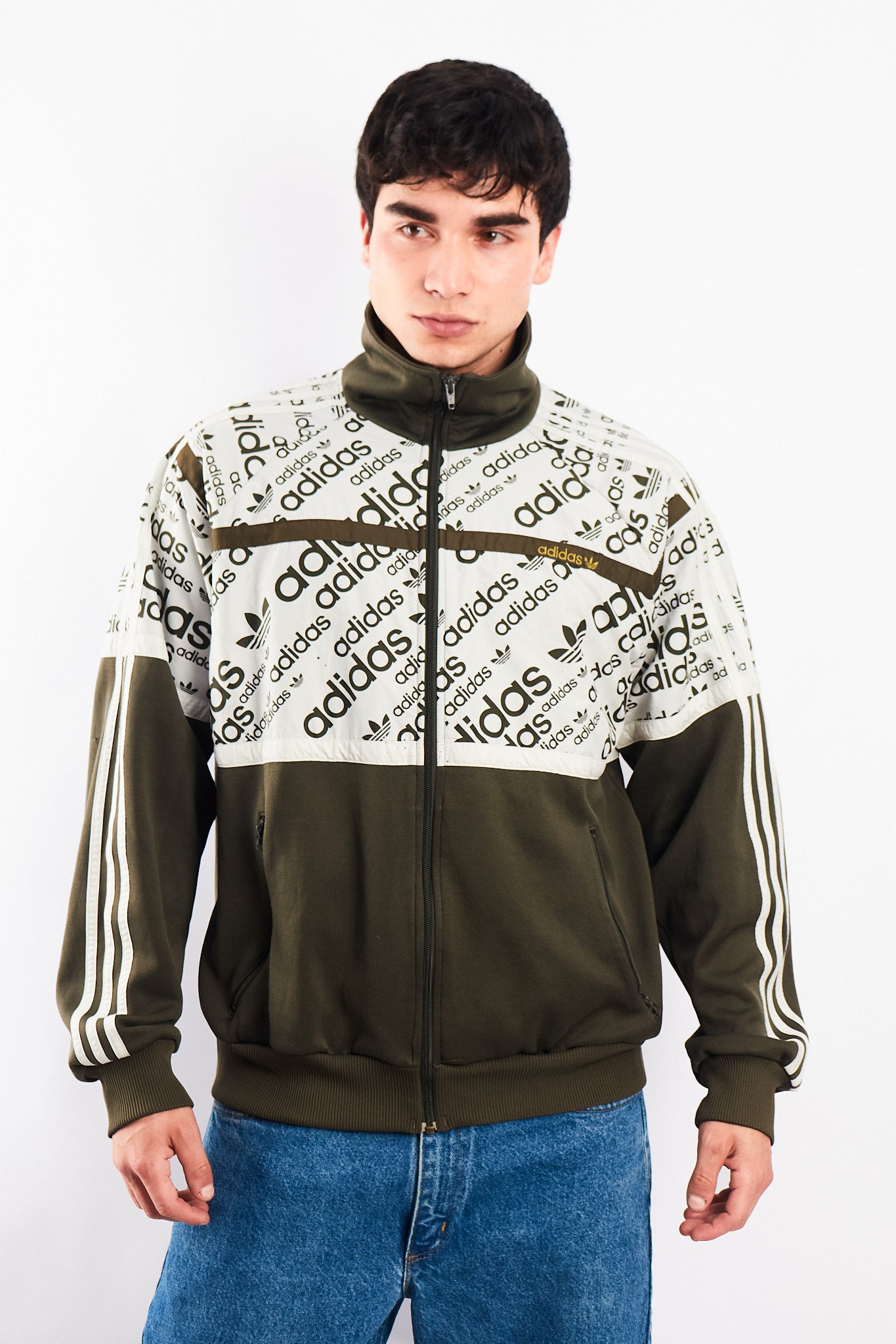 2008 Vintage Adidas Full Logo Jacket (M/L)