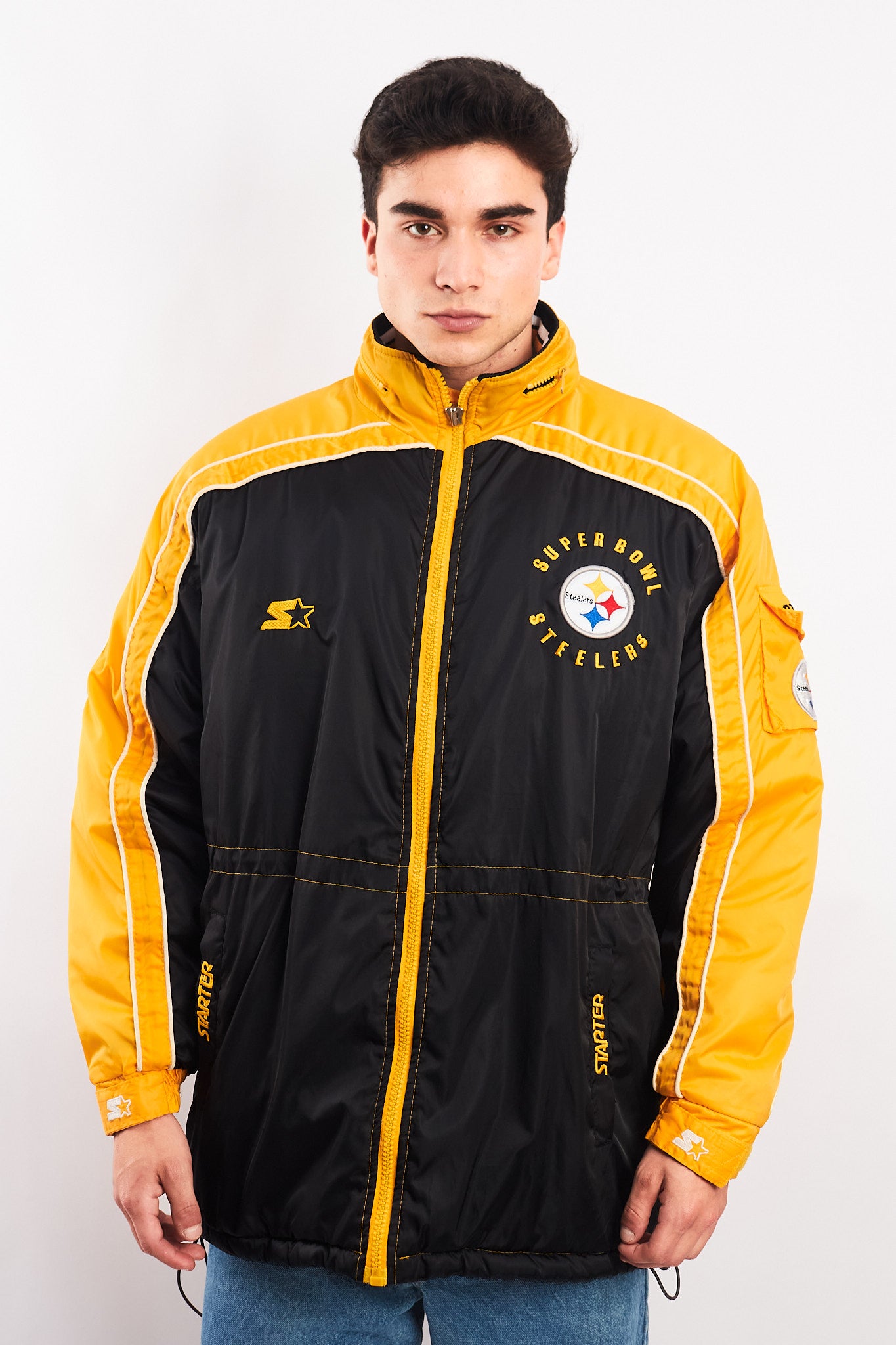 1994 Vintage Starter Pro-Line Steelers Super Bowl Padded Jacket (M/L)