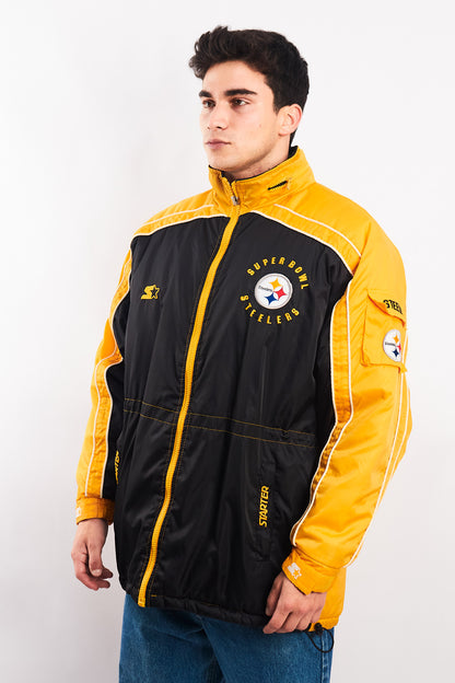 1994 Vintage Starter Pro-Line Steelers Super Bowl Padded Jacket (M/L)