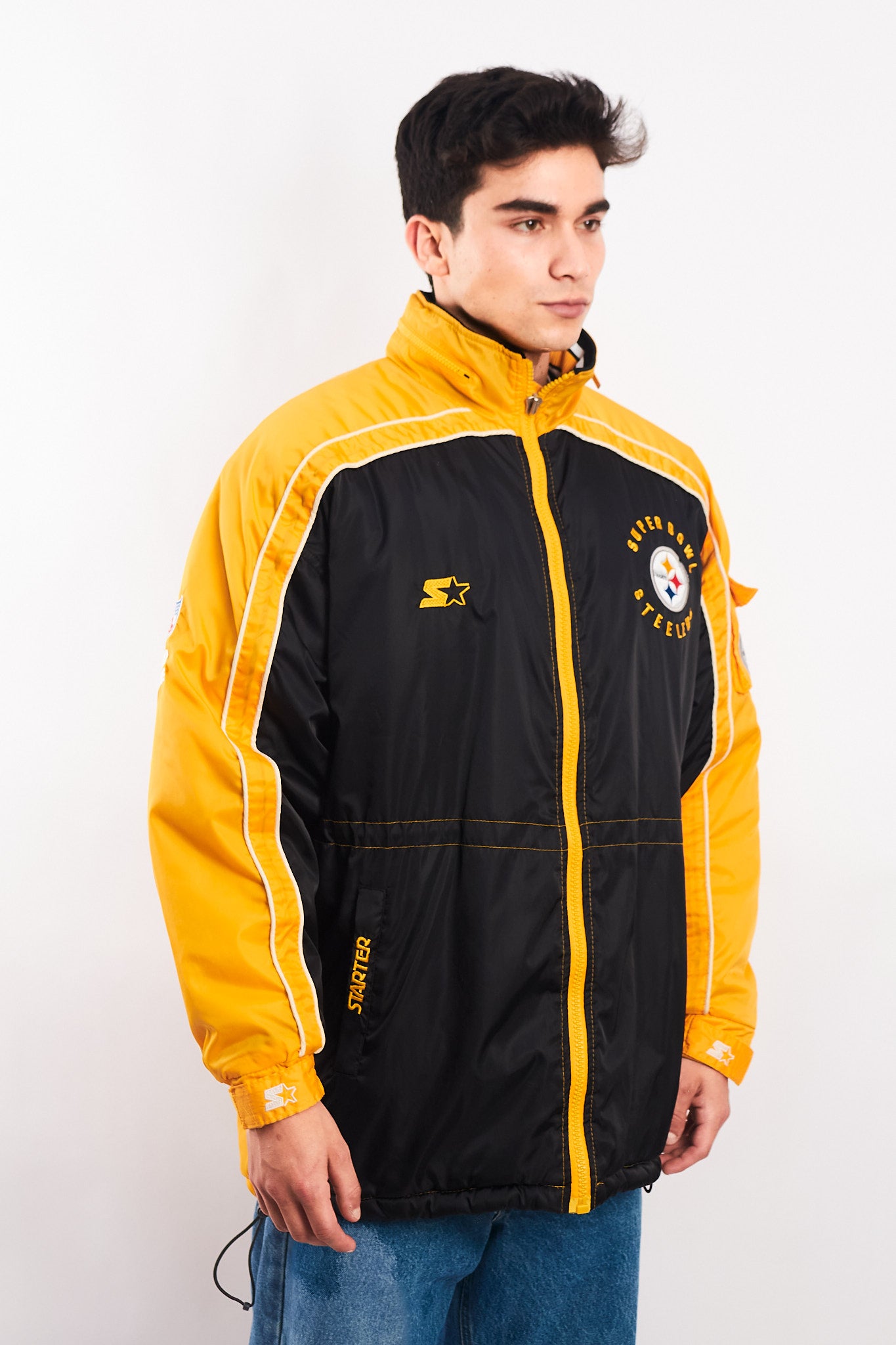1994 Vintage Starter Pro-Line Steelers Super Bowl Padded Jacket (M/L)