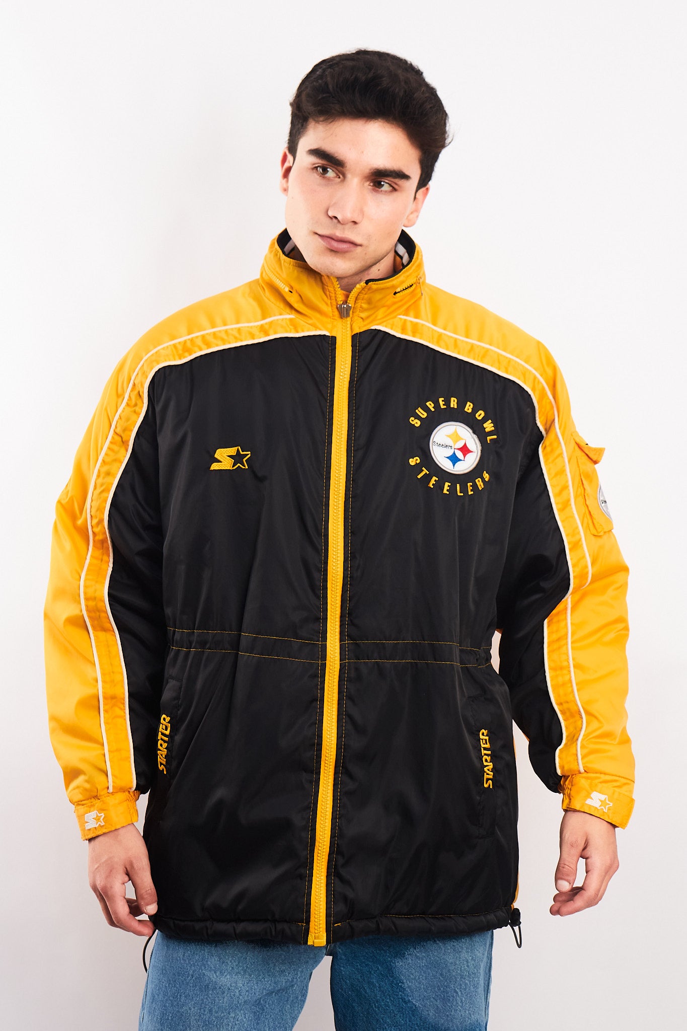 1994 Vintage Starter Pro-Line Steelers Super Bowl Padded Jacket (M/L)