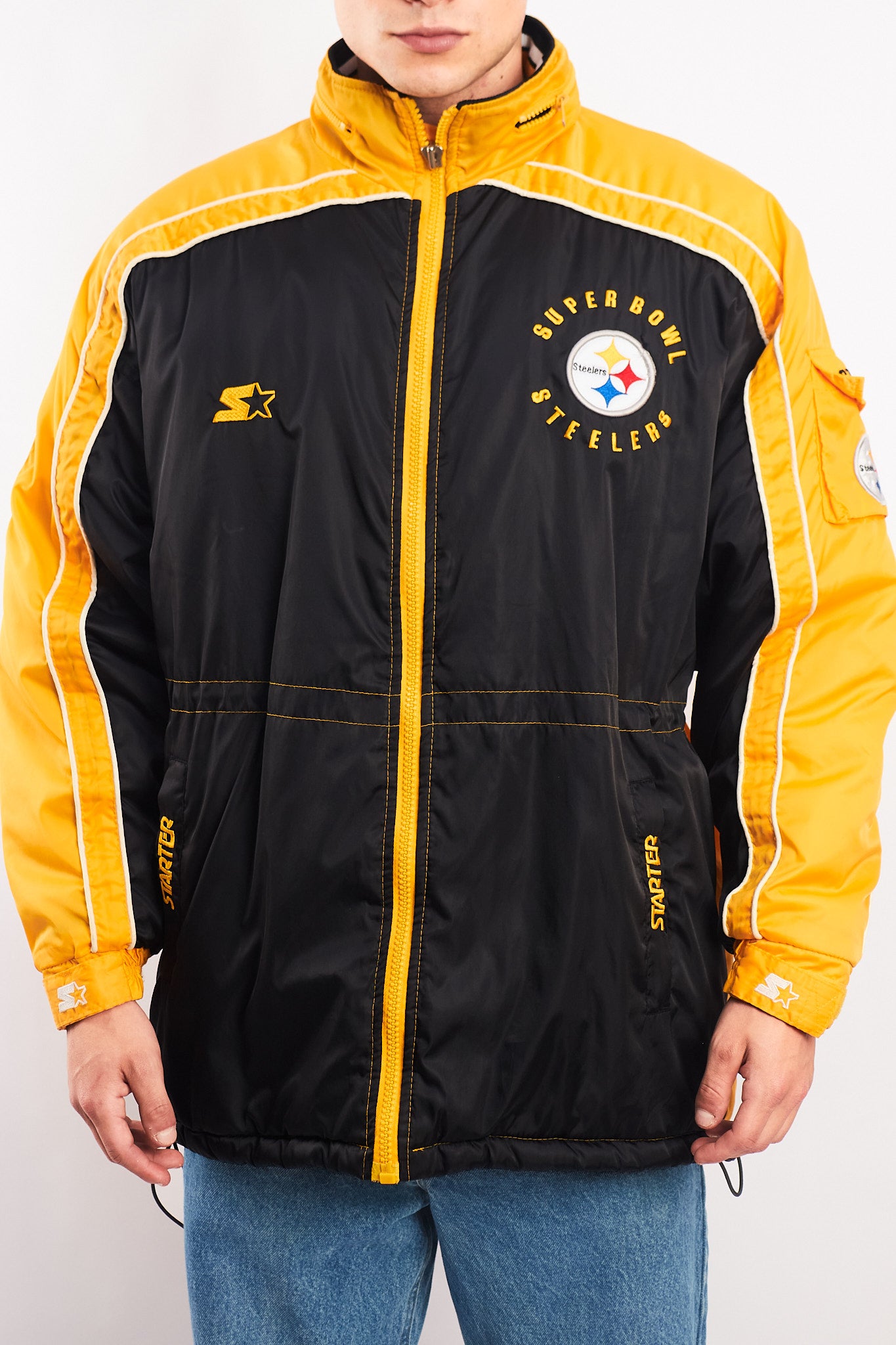 1994 Vintage Starter Pro-Line Steelers Super Bowl Padded Jacket (M/L)
