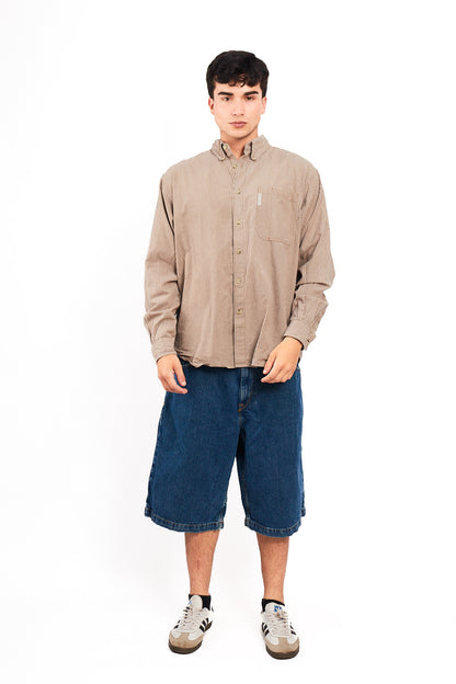 2000 Columbia Brown Plaid Shirt (L/XL)