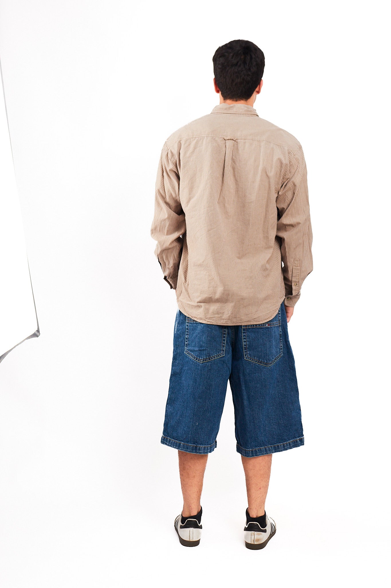 2000 Columbia Brown Plaid Shirt (L/XL)