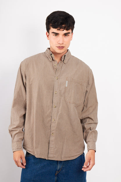 2000 Columbia Brown Plaid Shirt (L/XL)