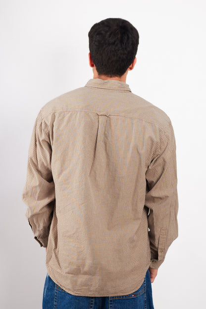 2000 Columbia Brown Plaid Shirt (L/XL)