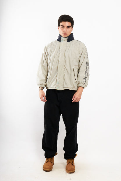 2000 Vintage Nautica Sport Reversible Spellout / Polar Jacket (S)