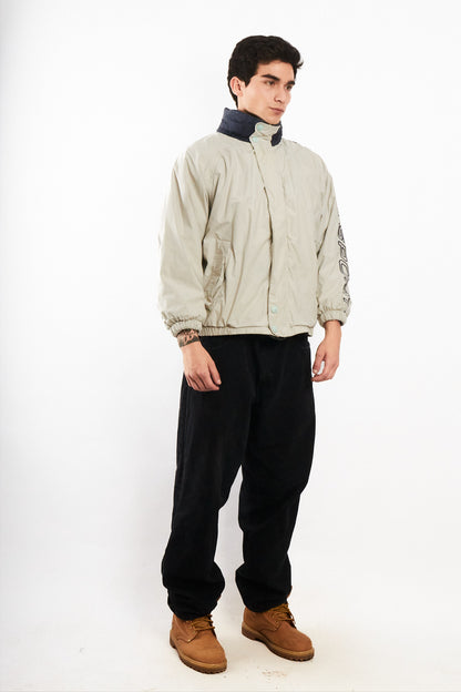 2000 Vintage Nautica Sport Reversible Spellout / Polar Jacket (S)
