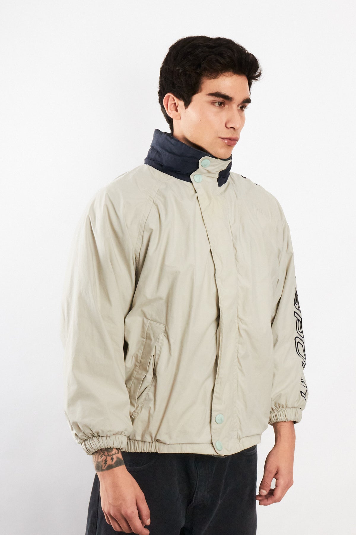2000 Vintage Nautica Sport Reversible Spellout / Polar Jacket (S)