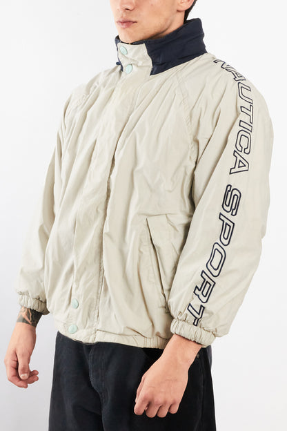 2000 Vintage Nautica Sport Reversible Spellout / Polar Jacket (S)