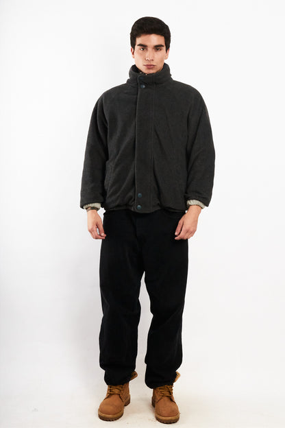 2000 Vintage Nautica Sport Reversible Spellout / Polar Jacket (S)