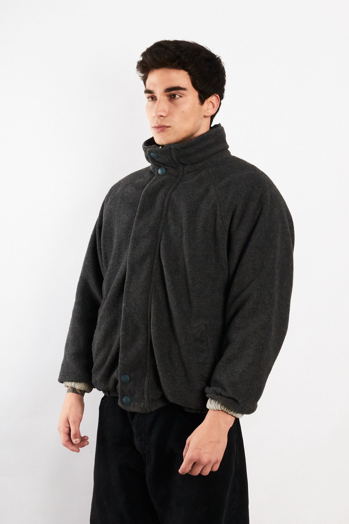 2000 Vintage Nautica Sport Reversible Spellout / Polar Jacket (S)