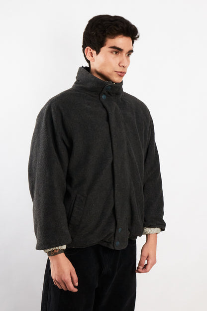 2000 Vintage Nautica Sport Reversible Spellout / Polar Jacket (S)