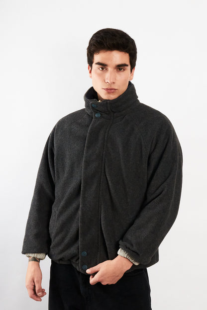 2000 Vintage Nautica Sport Reversible Spellout / Polar Jacket (S)