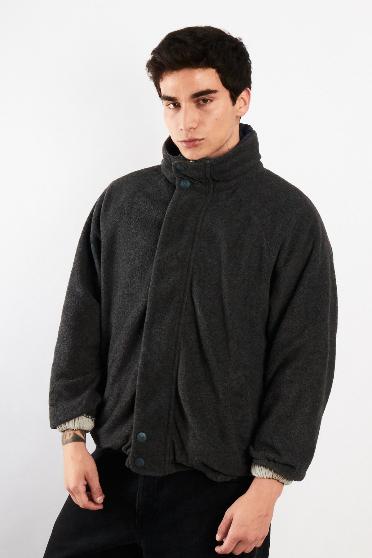 2000 Vintage Nautica Sport Reversible Spellout / Polar Jacket (S)
