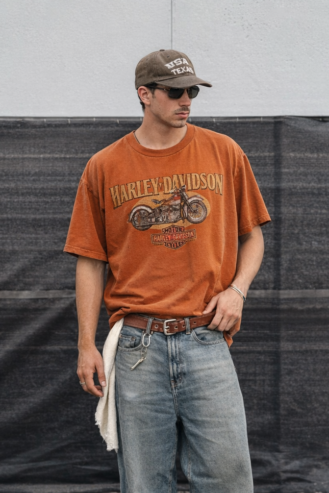 2008 Vintage Harley Davidson Dubai Arab Tee (L/XL)