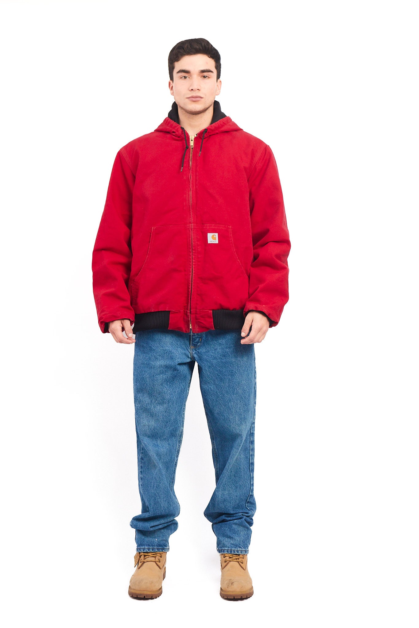 Vintage Carhartt J140 Red Duck Active Jacket (L/XL)