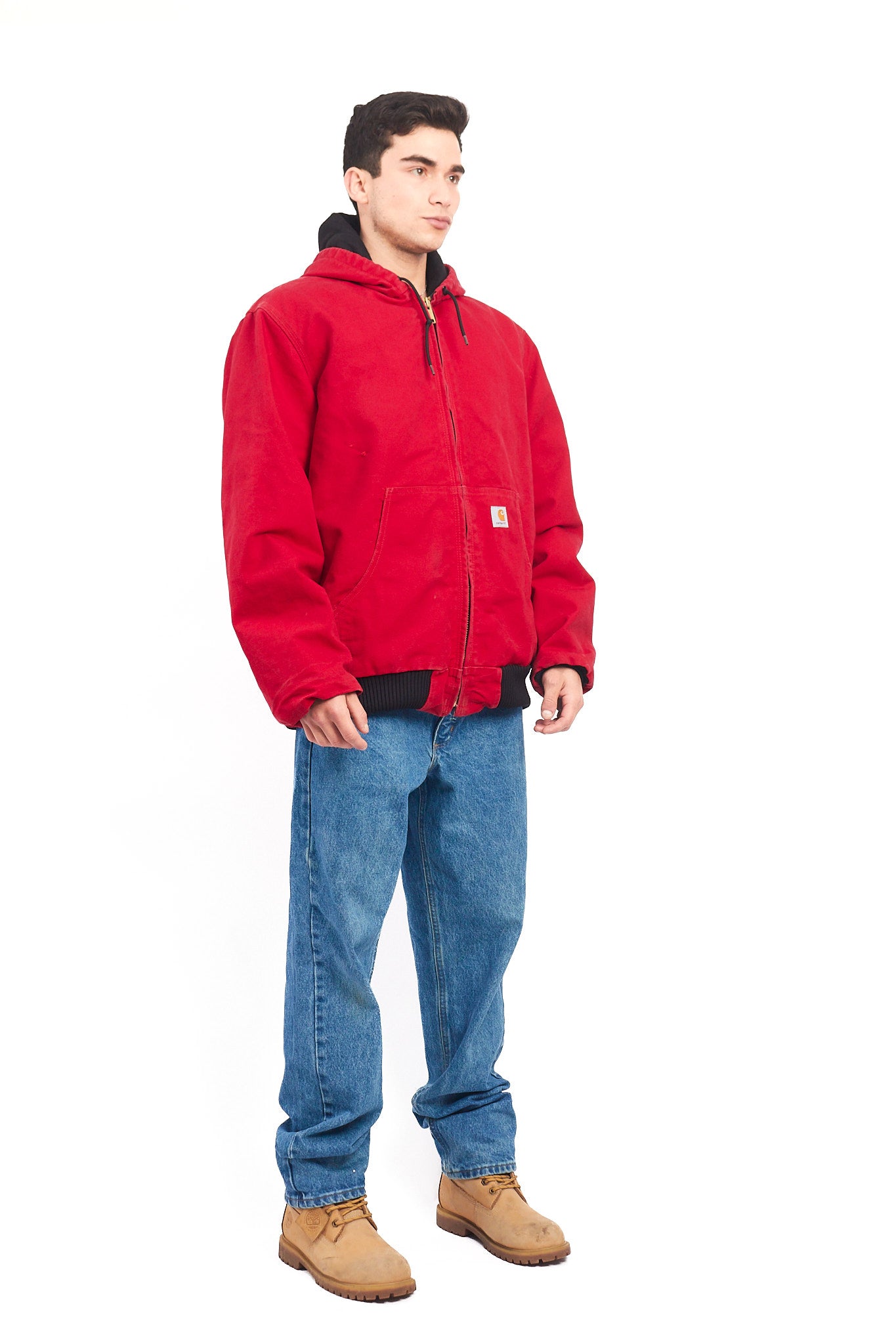 Vintage Carhartt J140 Red Duck Active Jacket (L/XL)