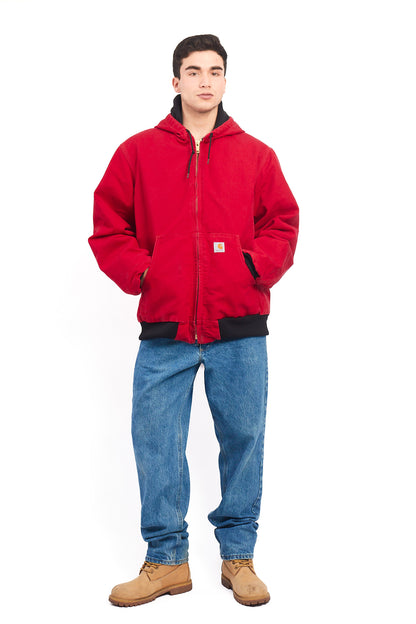 Vintage Carhartt J140 Red Duck Active Jacket (L/XL)