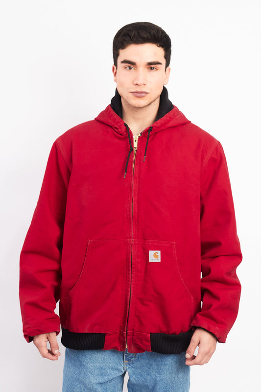 Vintage Carhartt J140 Red Duck Active Jacket (L/XL)
