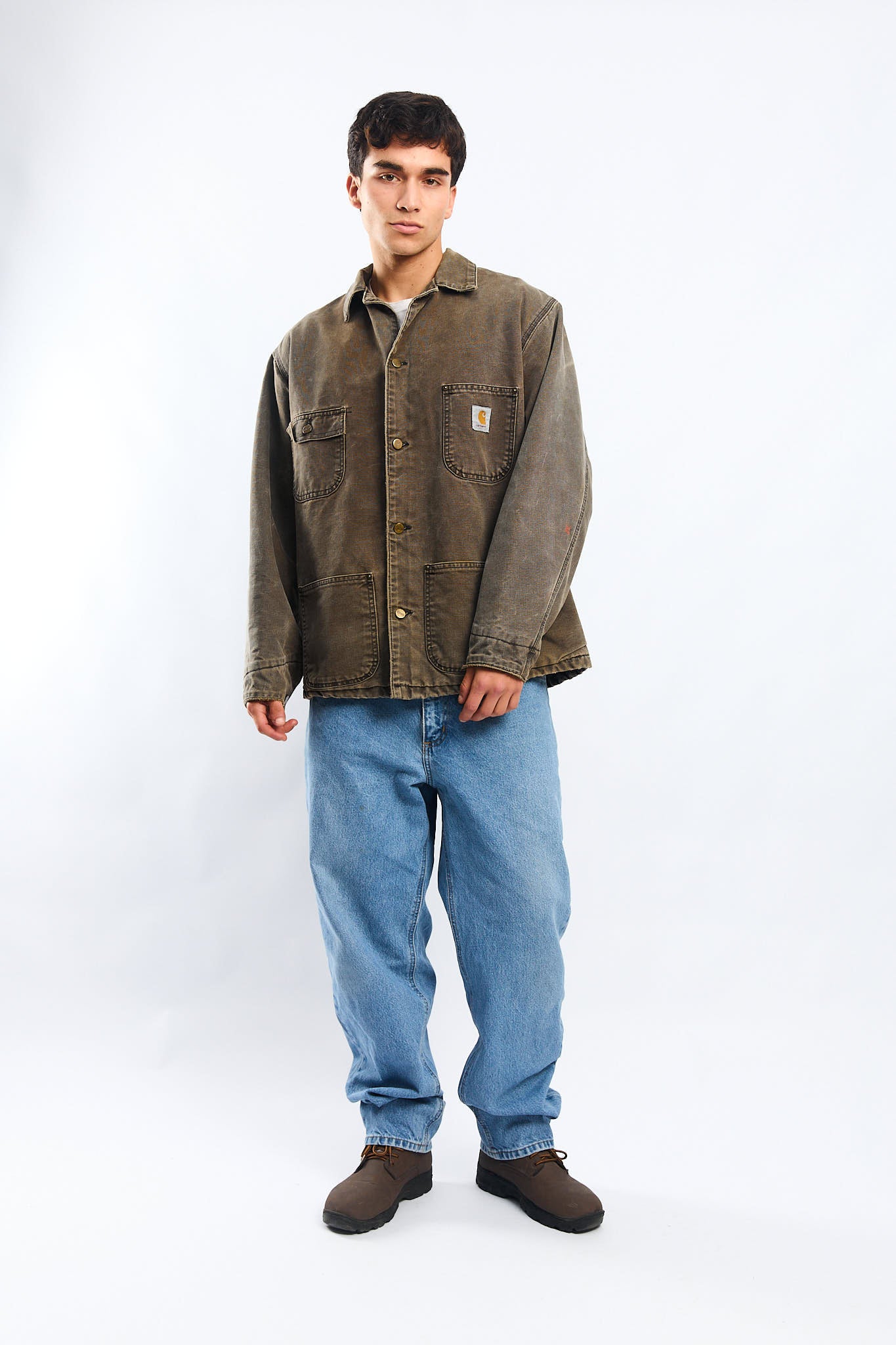 Vintage Carhartt Moss Green Michigan Chore Coat (M/L)