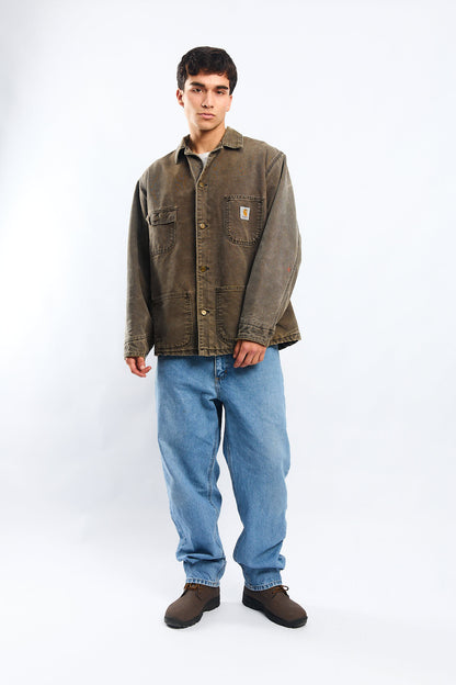 Vintage Carhartt Moss Green Michigan Chore Coat (M/L)