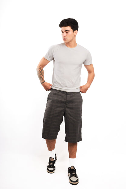 2000 Dickies Gray Plaid Work Short (32)