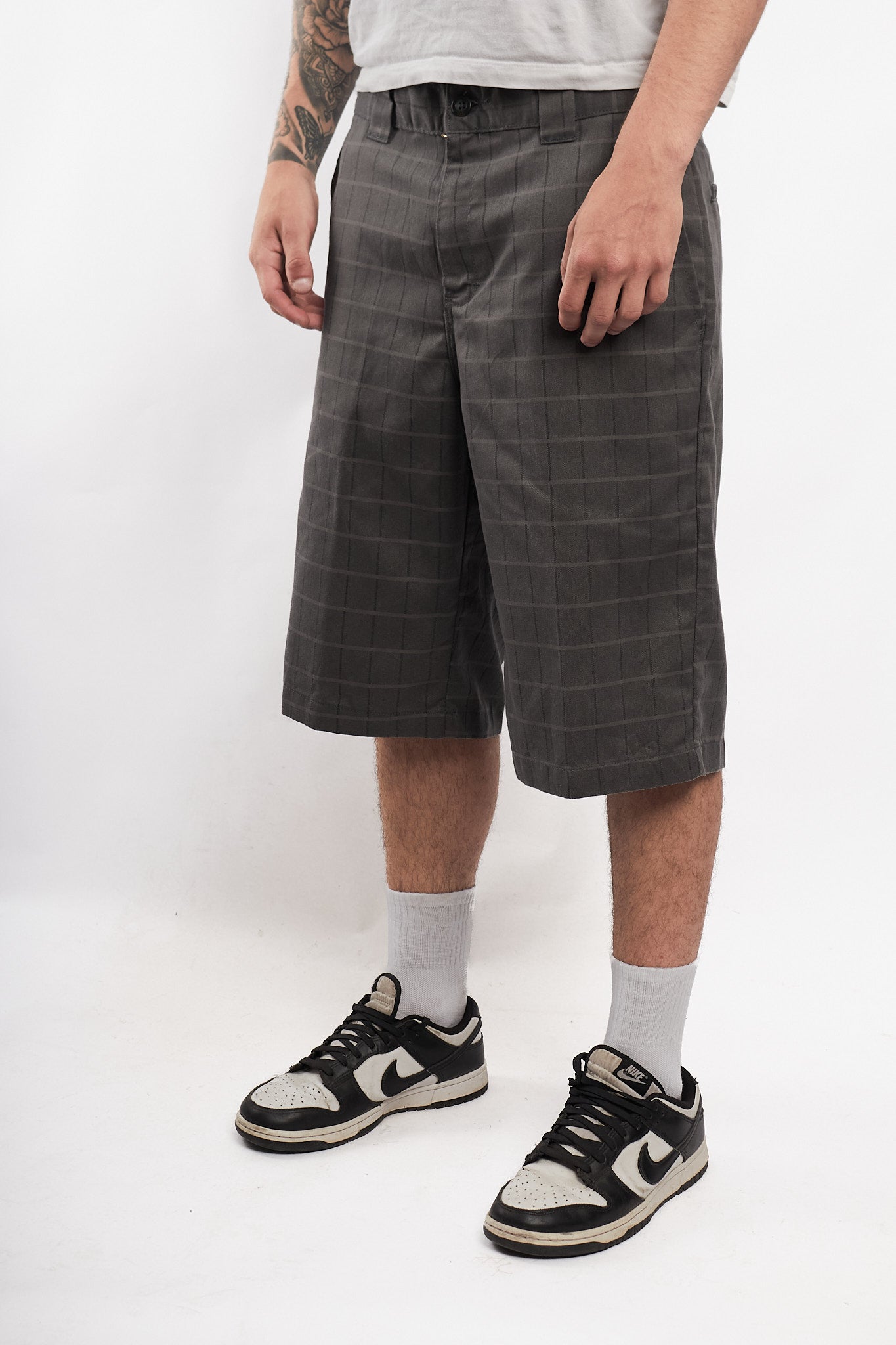 2000 Dickies Gray Plaid Work Short (32)